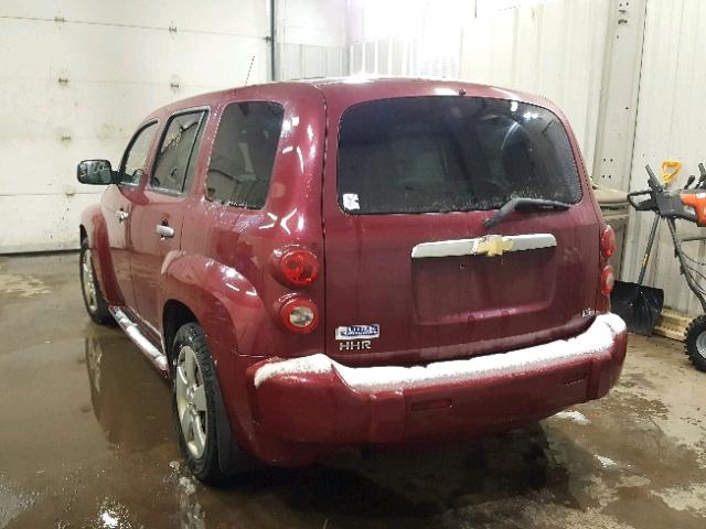 3GNDA13D66S547284 - 2006 CHEVROLET HHR LS MAROON photo 3