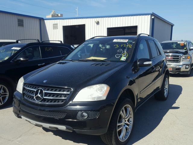 4JGBB86E57A204569 - 2007 MERCEDES-BENZ ML 350 BLACK photo 2