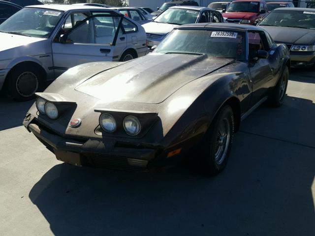 1Z37T4S405873 - 1974 CHEVROLET CORVETTE BROWN photo 2