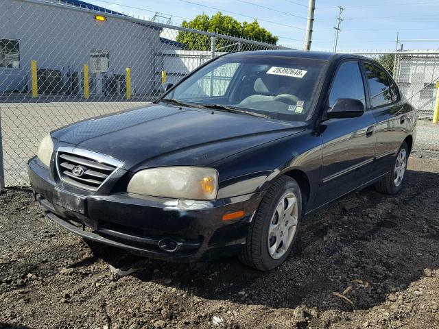 KMHDN46D65U167575 - 2005 HYUNDAI ELANTRA GL BLACK photo 2