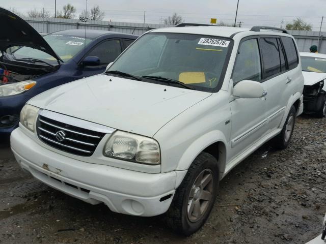 JS3TX92VX34113815 - 2003 SUZUKI XL7 PLUS WHITE photo 2