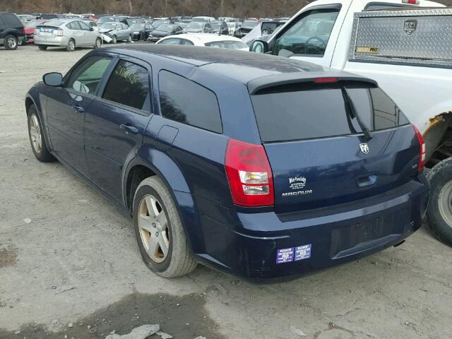 2D4FV48V55H167690 - 2005 DODGE MAGNUM SXT BLUE photo 3