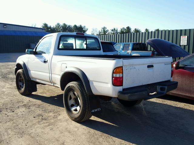 5TEPM62N14Z353285 - 2004 TOYOTA TACOMA WHITE photo 3