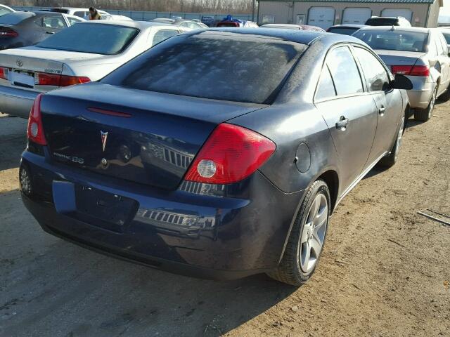 1G2ZJ57B994273876 - 2009 PONTIAC G6 BLUE photo 4