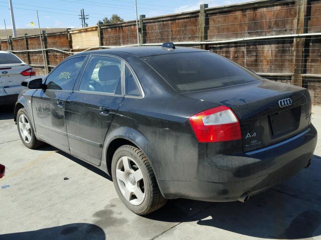 WAULC68E64A158332 - 2004 AUDI A4 1.8T QU BLACK photo 3