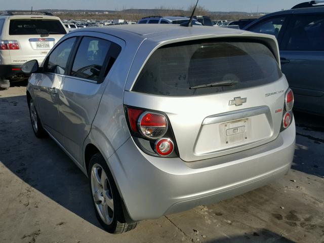 1G1JE6SB2D4226295 - 2013 CHEVROLET SONIC LTZ SILVER photo 3