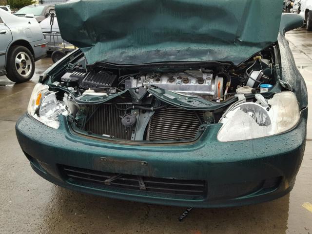 1HGEJ8240YL094698 - 2000 HONDA CIVIC EX GREEN photo 9