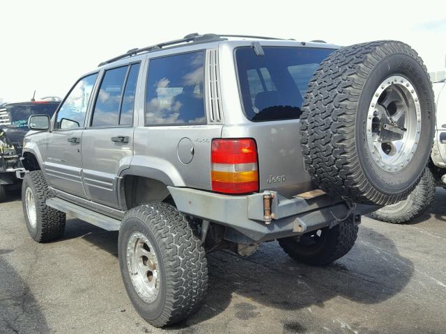 1J4GZ88Z9WC255852 - 1998 JEEP GRAND CHER GRAY photo 3