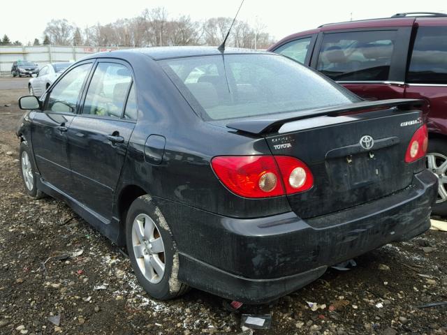 1NXBR32E45Z420719 - 2005 TOYOTA COROLLA CE BLACK photo 3