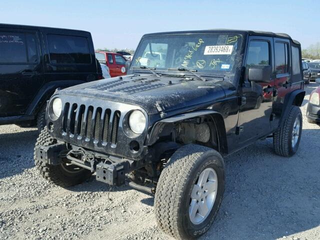 1J4HA6H17AL167031 - 2010 JEEP WRANGLER U BLACK photo 2