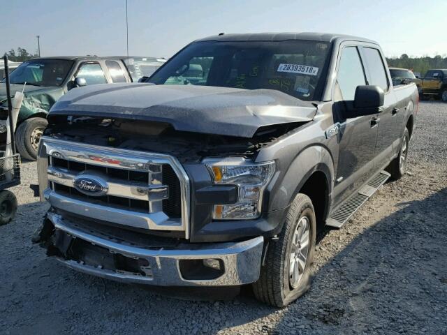 1FTEW1CP3FKD03337 - 2015 FORD F150 SUPER GRAY photo 2