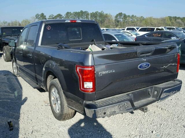 1FTEW1CP3FKD03337 - 2015 FORD F150 SUPER GRAY photo 3