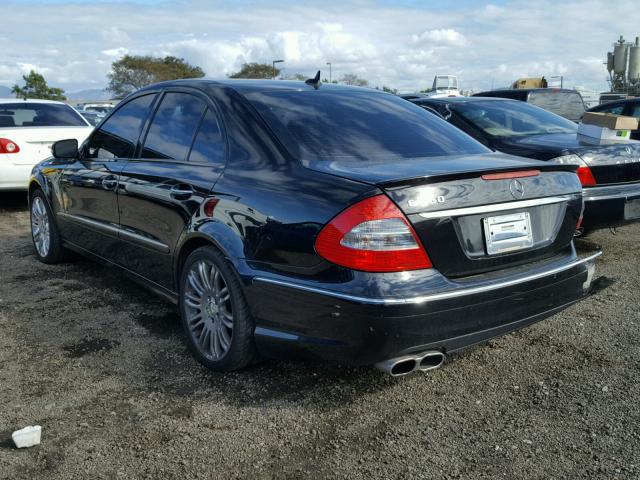 WDBUF72X77B039572 - 2007 MERCEDES-BENZ E 550 BLACK photo 3