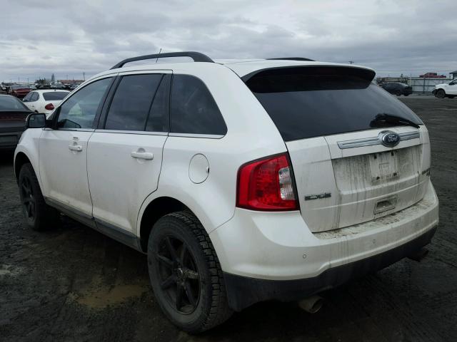 2FMDK4KC9DBA03540 - 2013 FORD EDGE LIMIT WHITE photo 3