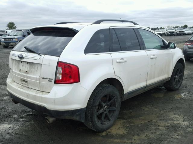 2FMDK4KC9DBA03540 - 2013 FORD EDGE LIMIT WHITE photo 4