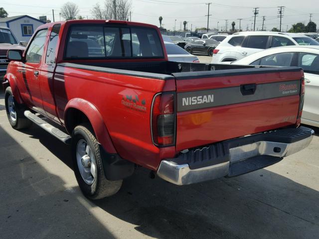 1N6ED26T5YC417645 - 2000 NISSAN FRONTIER K RED photo 3