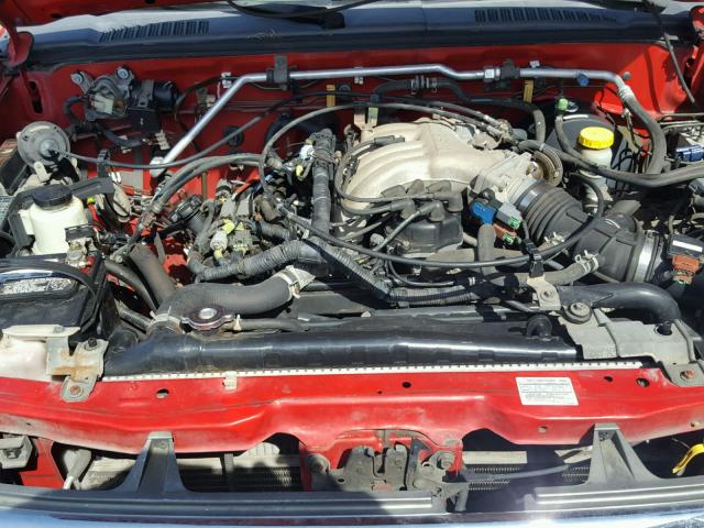 1N6ED26T5YC417645 - 2000 NISSAN FRONTIER K RED photo 7