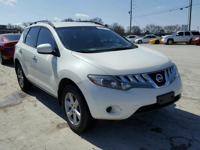 JN8AZ18W59W212805 - 2009 NISSAN MURANO S WHITE photo 1