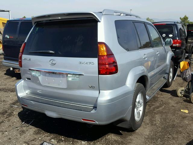 JTJBT20X260123930 - 2006 LEXUS GX 470 SILVER photo 4