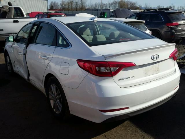 5NPE24AF1HH519308 - 2017 HYUNDAI SONATA SE WHITE photo 3