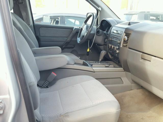 5N1AA08A15N721156 - 2005 NISSAN ARMADA SE SILVER photo 5