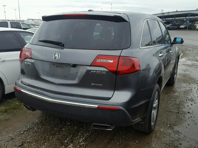 2HNYD2H24AH500629 - 2010 ACURA MDX CHARCOAL photo 4