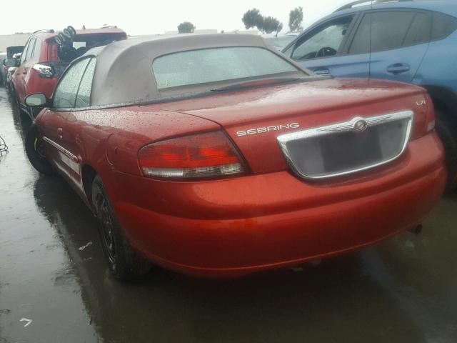 1C3EL55R12N235941 - 2002 CHRYSLER SEBRING LX RED photo 3