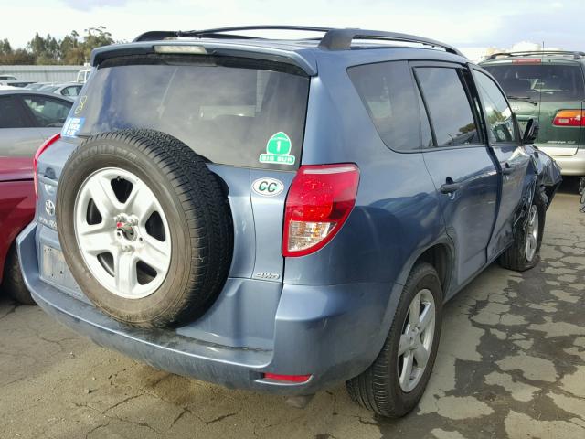 JTMBD33V476026338 - 2007 TOYOTA RAV4 BLUE photo 4