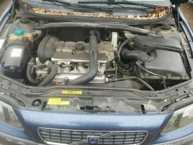 YV1RS58D012015491 - 2001 VOLVO S60 2.4T BLUE photo 7