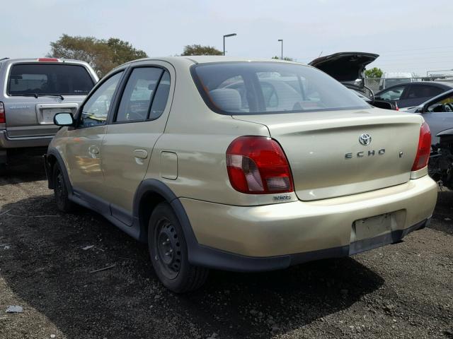 JTDBT123420255797 - 2002 TOYOTA ECHO GOLD photo 3