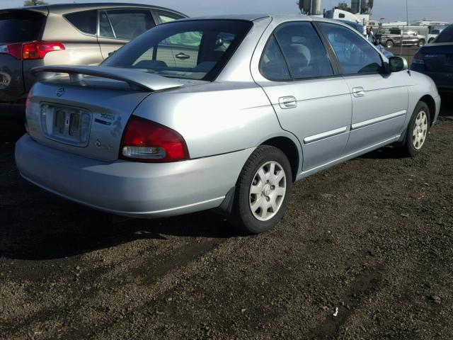 3N1CB51D42L678684 - 2002 NISSAN SENTRA XE SILVER photo 4