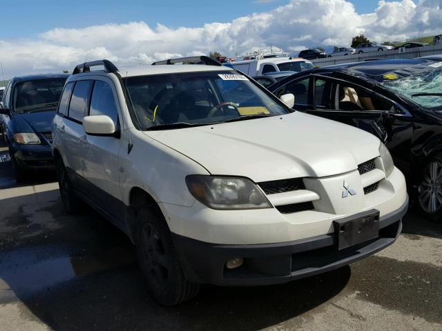 JA4LZ41GX3U050028 - 2003 MITSUBISHI OUTLANDER WHITE photo 1