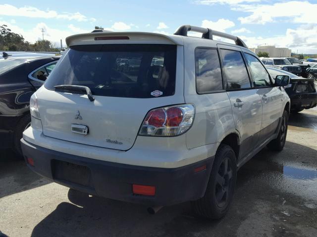 JA4LZ41GX3U050028 - 2003 MITSUBISHI OUTLANDER WHITE photo 4