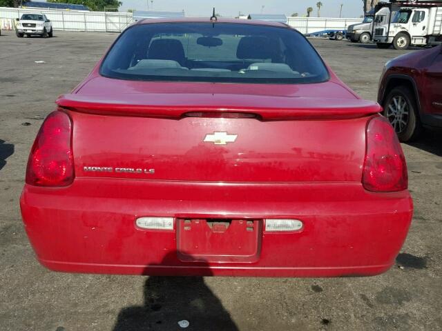 2G1WJ15N179276665 - 2007 CHEVROLET MONTE CARL RED photo 10