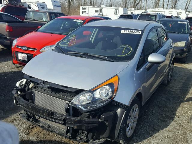 KNADM5A32C6040932 - 2012 KIA RIO LX SILVER photo 2