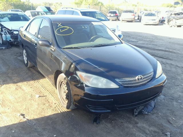 4T1BE32K02U005779 - 2002 TOYOTA CAMRY LE BLACK photo 1