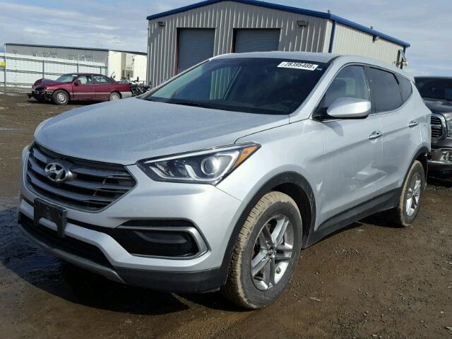 5XYZTDLB7HG440659 - 2017 HYUNDAI SANTA FE S SILVER photo 2