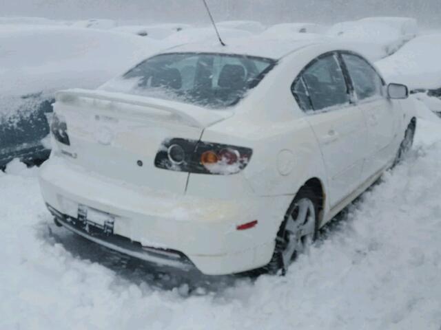 JM1BK323241163874 - 2004 MAZDA 3 S WHITE photo 4