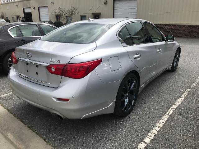 JN1BV7AP1EM684042 - 2014 INFINITI Q50 BASE Plata foto 4