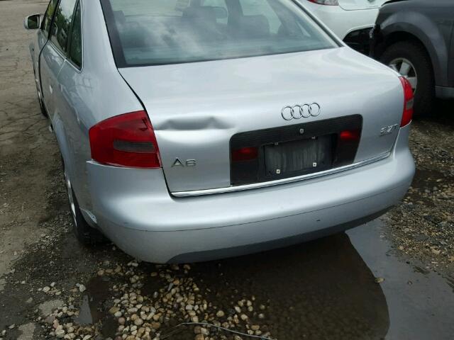 WAUED64B41N008953 - 2001 AUDI A6 2.7T QU SILVER photo 9