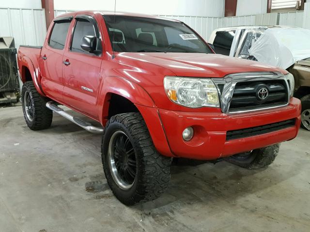 5TELU42N05Z041124 - 2005 TOYOTA TACOMA DOU RED photo 1