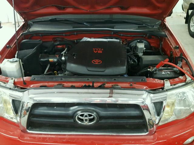 5TELU42N05Z041124 - 2005 TOYOTA TACOMA DOU RED photo 7