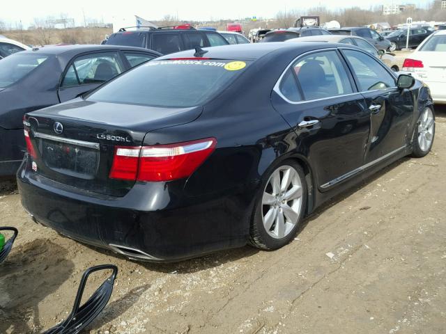 JTHDU46F285008560 - 2008 LEXUS LS 600HL BLACK photo 4