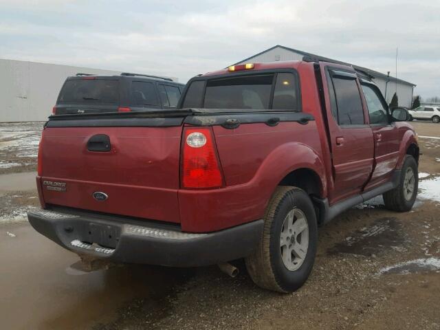 1FMZU77K05UB72780 - 2005 FORD EXPLORER S RED photo 4