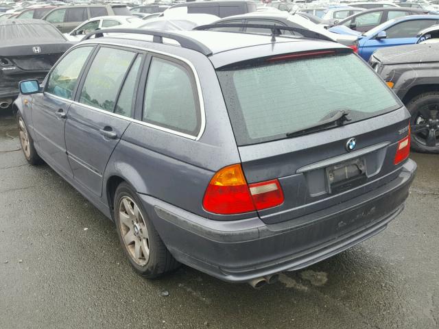 WBAAX13463PJ00231 - 2003 BMW 325 IT GRAY photo 3