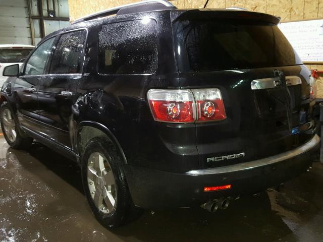 1GKEV33768J119747 - 2008 GMC ACADIA SLT შავი ფოტო 3
