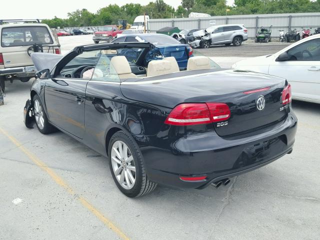 WVWBW8AH3FV002055 - 2015 VOLKSWAGEN EOS KOMFOR 黑色 照片 3