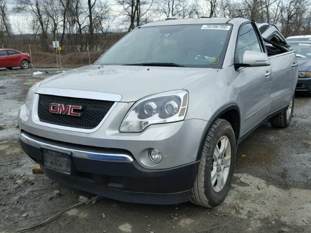 1GKEV23778J292140 - 2008 GMC ACADIA SLT SILVER photo 2