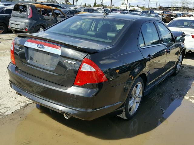 3FAHP0KC9AR207550 - 2010 FORD FUSION SPO BLACK photo 4