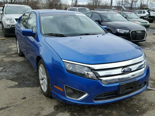 3FAHP0JA9CR228062 - 2012 FORD FUSION SEL BLUE photo 1